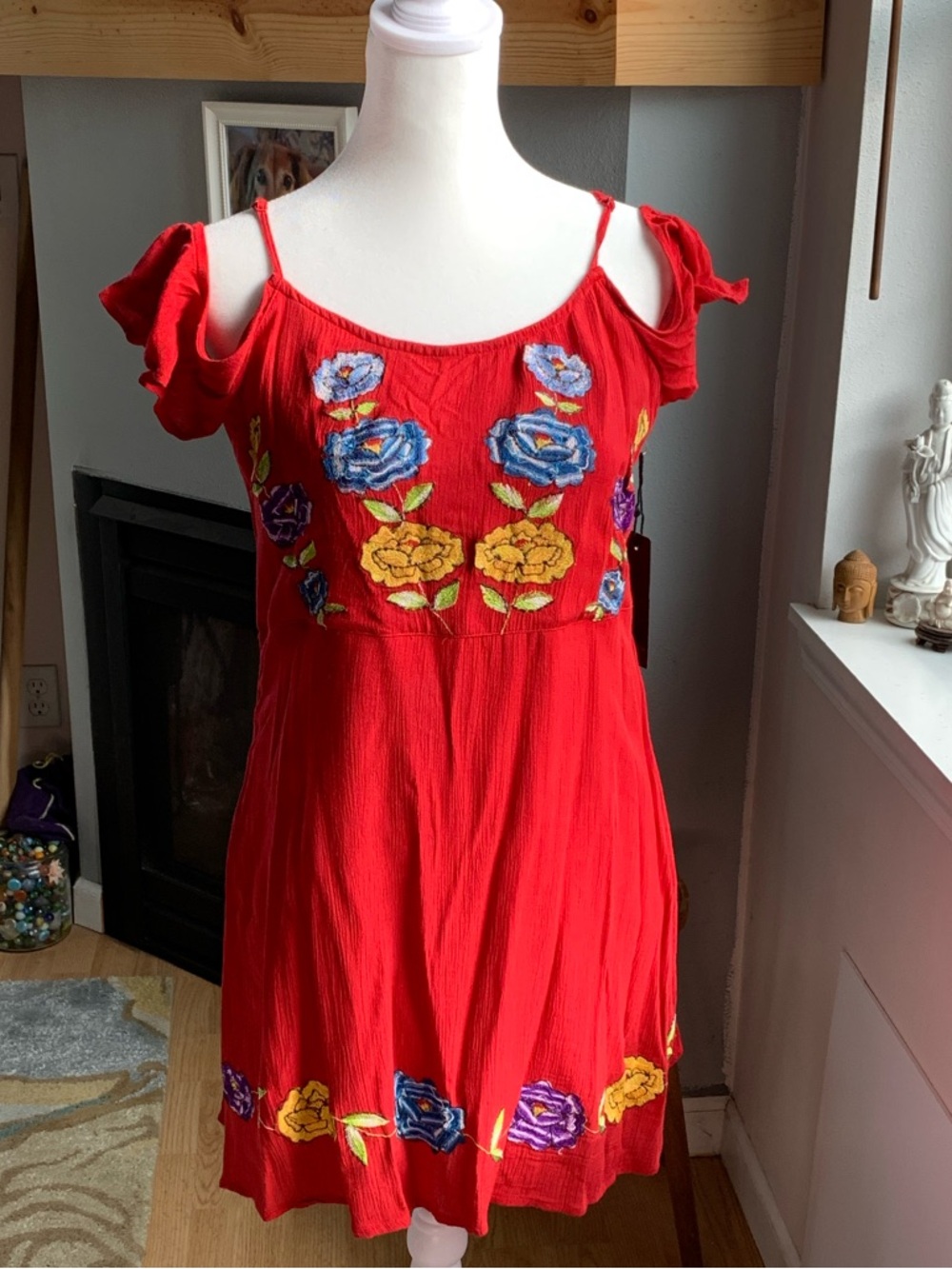 Forever 21 Red Stretch Top with Branded Tag